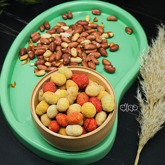 بادام زمینی روکشدار مخلوط